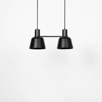 Lucande Servan závesná lampa, čierna, 2-pl.