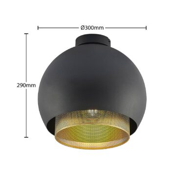 Lucande Sivanel stropné svietidlo dvojité tienidlo