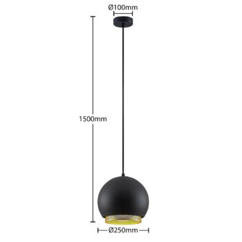 Lucande Sivanel závesná lampa, 1-pl., 25 cm