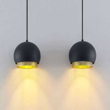 Lucande Sivanel závesná lampa, 2-plameňová