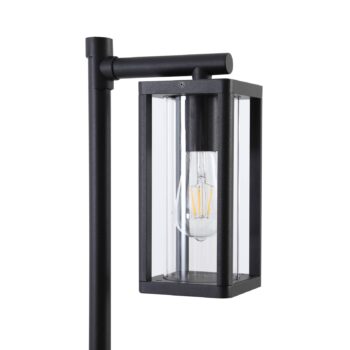 Lucande Siveta chodníkové svetlo, výška 100 cm, čierna, E27, IP65