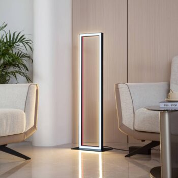 Lucande Smart LED stojacia lampa Tjado, RGB, CCT, diaľkové ovládanie