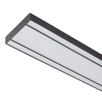 Lucande Smart LED stropné svetlo Leicy black 10 cm RGB CCT