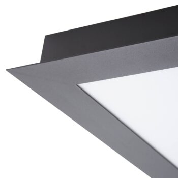 Lucande Smart LED stropné svietidlo Leicy black 45 cm RGB CCT