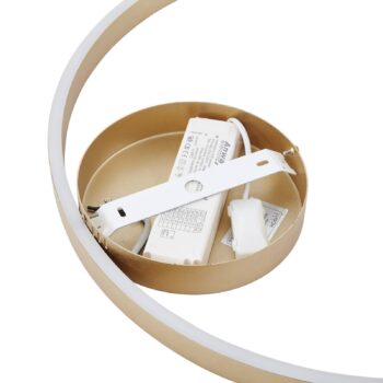 Lucande Smart LED stropné svietidlo Moise, zlatá, CCT, Tuya