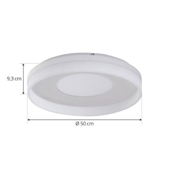 Lucande Smart LED stropné svietidlo Squillo white Tuya RGBW CCT