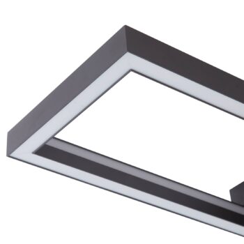Lucande Smart LED stropné svietidlo Tjado, 100 cm, čierna, RGBW