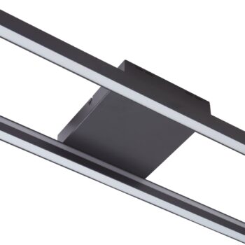 Lucande Smart LED stropné svietidlo Tjado, 100 cm, čierna, RGBW