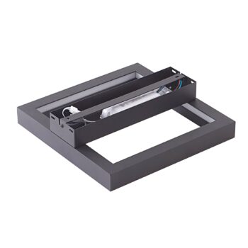 Lucande Smart LED stropné svietidlo Tjado, 30 cm, čierne, RGBW