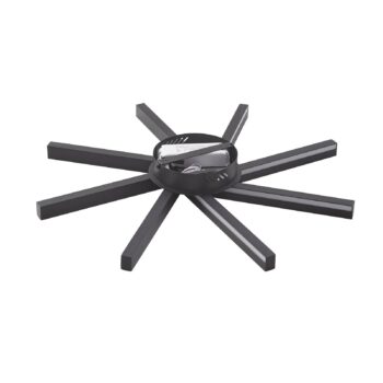 Lucande Smart LED stropné svietidlo Tjado, Ø70 cm, čierna, RGBW