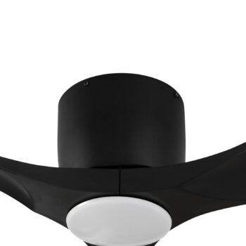 Lucande Smart LED stropný ventilátor Moneno, čierny, DC, Tuya