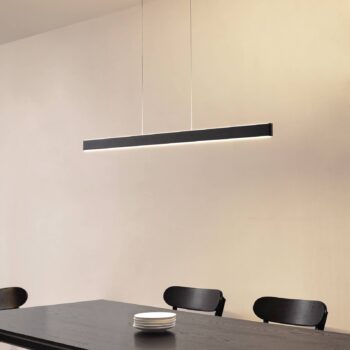 Lucande Smart LED závesné svietidlo Mylosh, čierne, CCT, Tuya