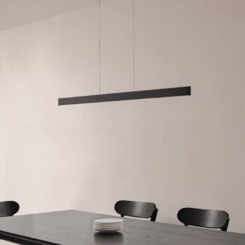 Lucande Smart LED závesné svietidlo Mylosh, čierne, CCT, Tuya