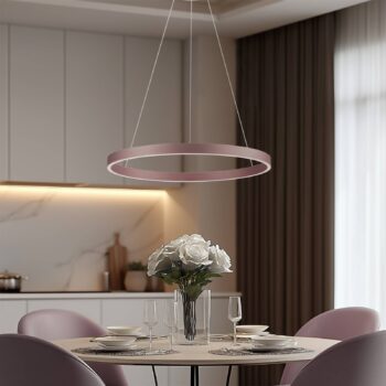 Lucande Smart LED závesné svietidlo Yonam, káva, 1 svetlo, Tuya