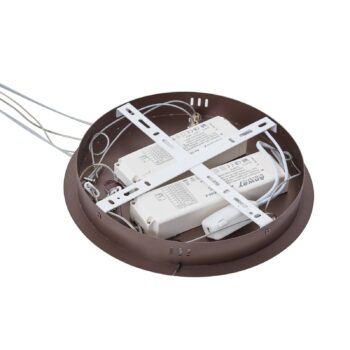 Lucande Smart LED závesné svietidlo Yonam, káva, 2 svetlá, Tuya