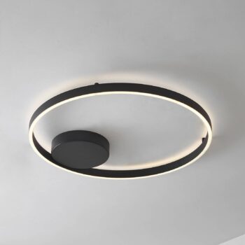 Lucande Smart stropné LED svetlo Moise, čierne, CCT, Tuya