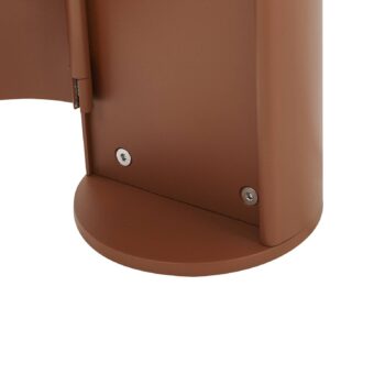 Lucande Stojaca lampa Corban, hrdza, dvere, zásuvky, G9, IP44