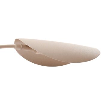 Lucande Stolová lampa Rivera, béžová, kov, kameň, 51 cm, G9