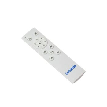 Lucande Stropný ventilátor Vindur, nikl, DC, tichý, Ø 132 cm