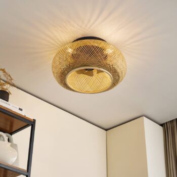 Lucande Stropný ventilátor s osvetlením Cordie, DC, tichý, Ø 53 cm