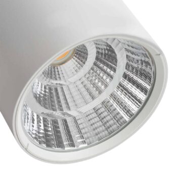 Lucande Takio LED downlight 2700K Ø10 cm biela