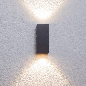 Lucande Tavi LED vonkajšie nástenné svietidlo Bridgelux set of 2