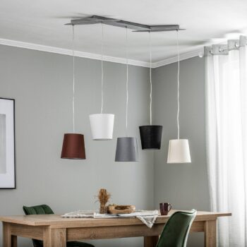 Lucande Thamila závesná lampa, viacfarebná, hliník