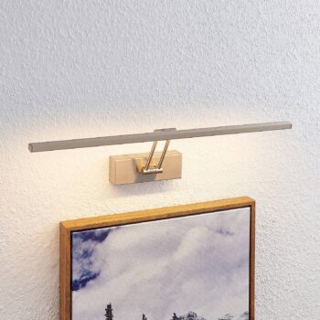 Lucande Thibaud LED svietidlo, nikel, 51,4 cm