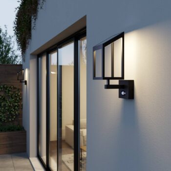 Lucande Timeo LED solárna vonkajšia nástenná lampa