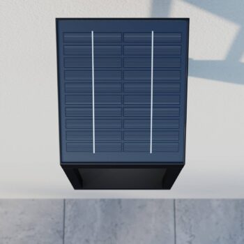 Lucande Timeo LED solárna vonkajšia nástenná lampa