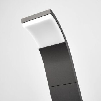 Lucande Timm Chodníkové LED svetlo, 60 cm, antracit, kov, IP54