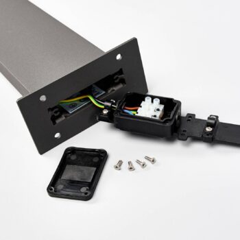 Lucande Timm Chodníkové LED svetlo, 60 cm, antracit, kov, IP54