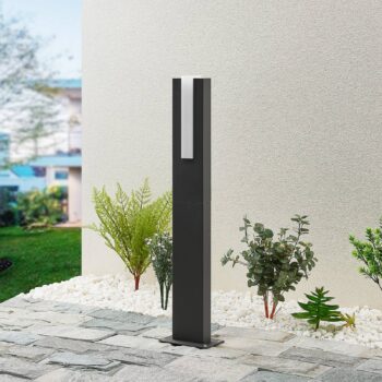 Lucande chodníkové LED svetlo Virgalia, 65 cm, IP65, antracit
