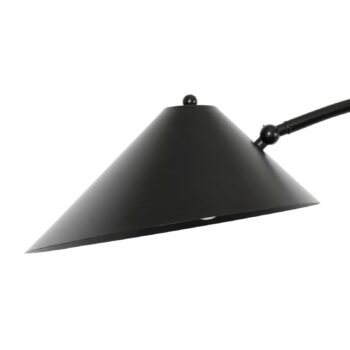 Lucande stojaca lampa Alviero, 157 cm, čierna, kov, mramor