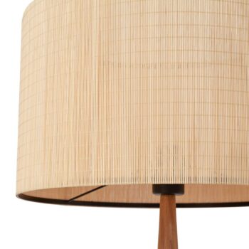 Lucande stojaca lampa Fabrena, prírodná farba, bambus, výška 138 cm