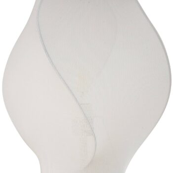 Lucande stojaca lampa Tovina, textil, biela, výška 165 cm