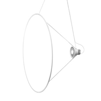 Luceplan Amisol LED závesné svetlo Ø 110cm opál biely