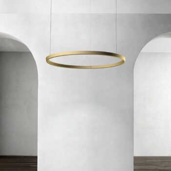 Luceplan Compendium Circle 110 cm, mosadz