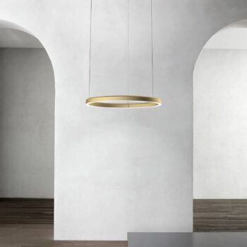Luceplan Compendium Circle 72 cm, mosadz