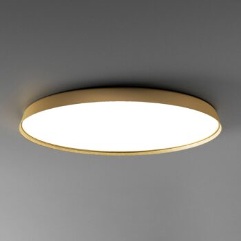Luceplan Compendium Plate stropné LED, mosadz
