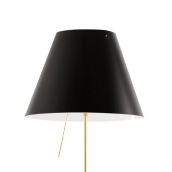 Luceplan Costanza stojaca lampa D13t mosadz/čierna