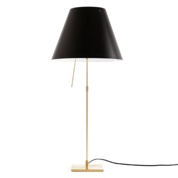 Luceplan Costanza stolná lampa D13 mosadz/čierna