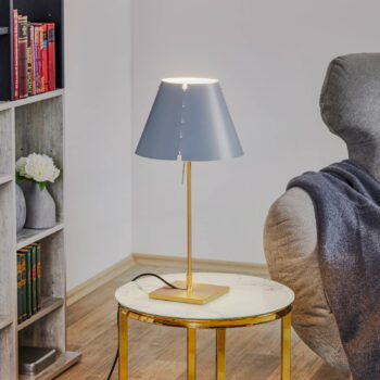 Luceplan Costanzina stolná lampa mosadz sivá