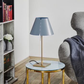 Luceplan Costanzina stolná lampa mosadz sivá
