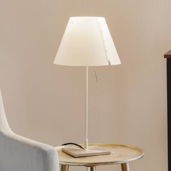 Luceplan Costanzina stolová lampa hliník, biela