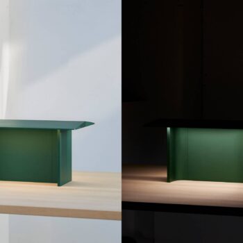 Luceplan Fienile stolná LED lampa, zelená