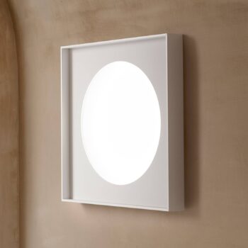 Luceplan Kazetové nástenné svietidlo LED fázový rez 60x60cm