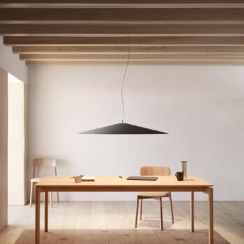 Luceplan Koinè LED závesné svetlo 927 Ø110cm čierna