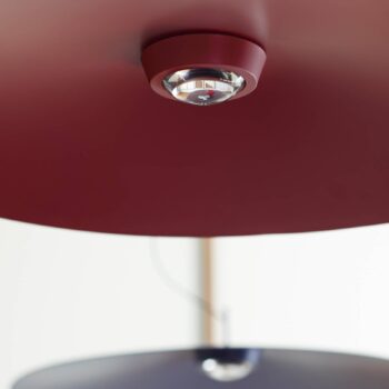 Luceplan Koinè LED závesné svietidlo 927 Ø110cm červená