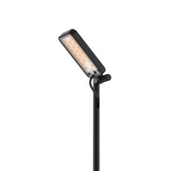 Luceplan LED chodníkové svetlo Flia, výška 75 cm, čierne, plast